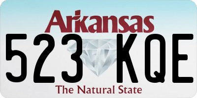 AR license plate 523KQE