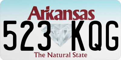 AR license plate 523KQG