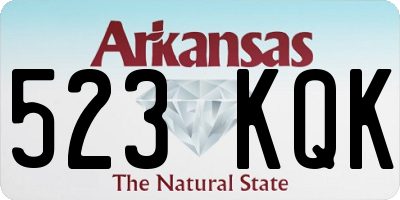 AR license plate 523KQK
