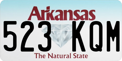 AR license plate 523KQM