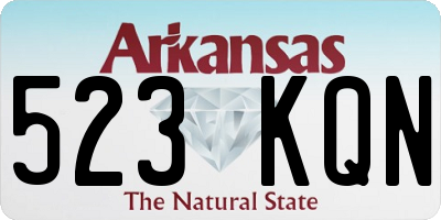 AR license plate 523KQN
