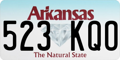 AR license plate 523KQO