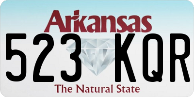 AR license plate 523KQR