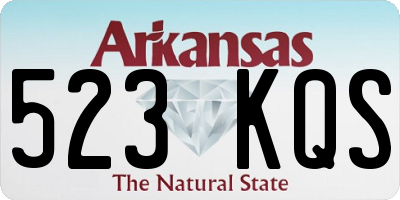 AR license plate 523KQS
