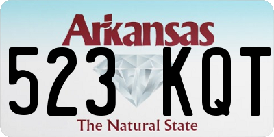 AR license plate 523KQT