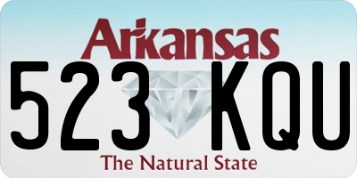 AR license plate 523KQU