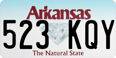 AR license plate 523KQY