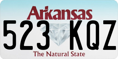 AR license plate 523KQZ