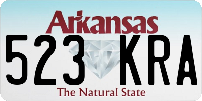 AR license plate 523KRA
