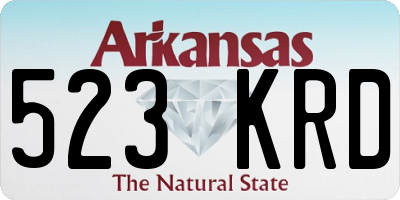 AR license plate 523KRD
