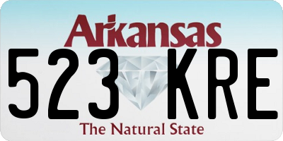 AR license plate 523KRE