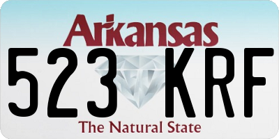 AR license plate 523KRF