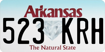 AR license plate 523KRH