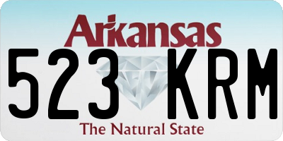AR license plate 523KRM