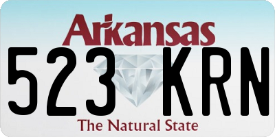 AR license plate 523KRN