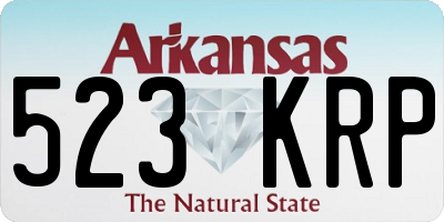 AR license plate 523KRP