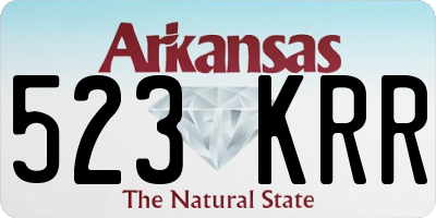 AR license plate 523KRR