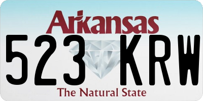 AR license plate 523KRW