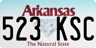 AR license plate 523KSC