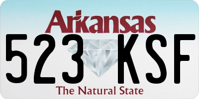 AR license plate 523KSF