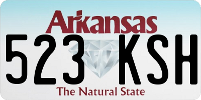 AR license plate 523KSH