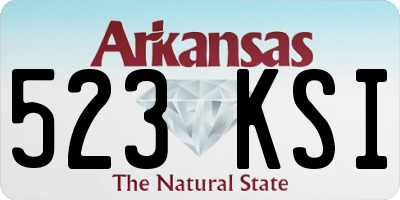 AR license plate 523KSI