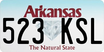 AR license plate 523KSL