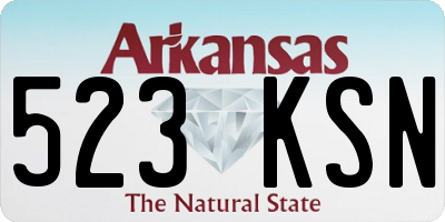 AR license plate 523KSN