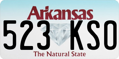 AR license plate 523KSO