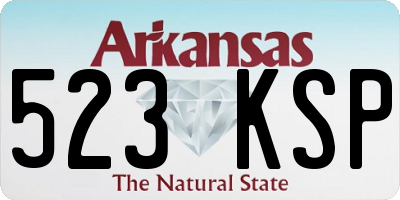 AR license plate 523KSP