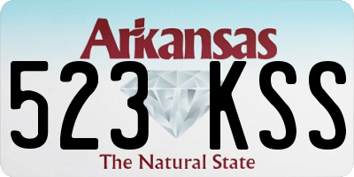 AR license plate 523KSS