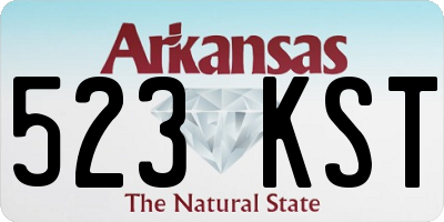 AR license plate 523KST
