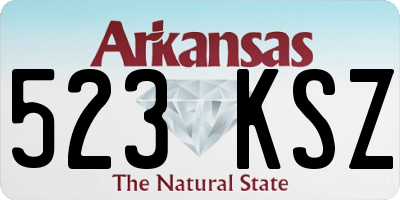 AR license plate 523KSZ
