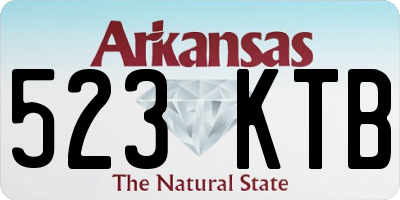 AR license plate 523KTB