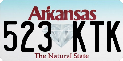 AR license plate 523KTK
