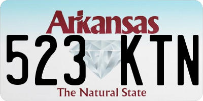 AR license plate 523KTN