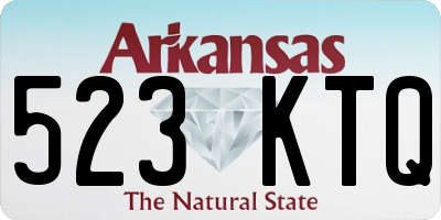 AR license plate 523KTQ