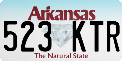 AR license plate 523KTR