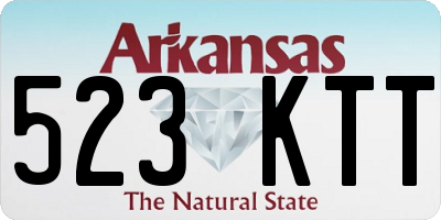 AR license plate 523KTT