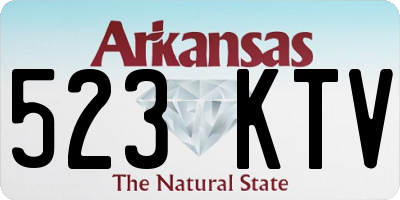 AR license plate 523KTV