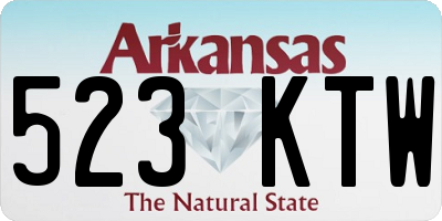 AR license plate 523KTW