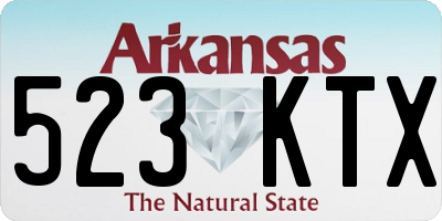 AR license plate 523KTX