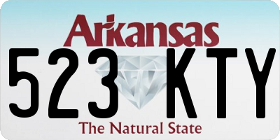 AR license plate 523KTY