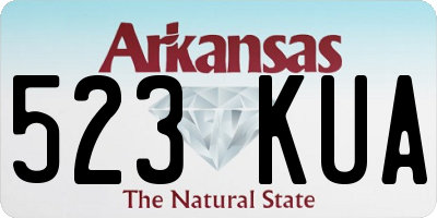 AR license plate 523KUA
