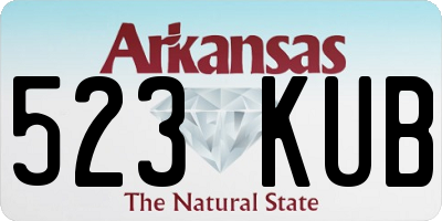 AR license plate 523KUB