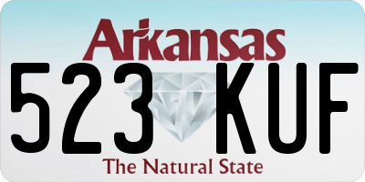 AR license plate 523KUF