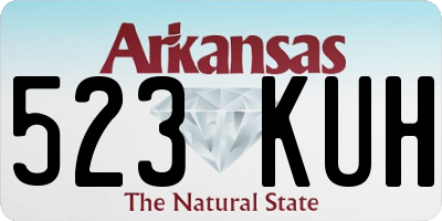AR license plate 523KUH