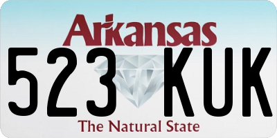 AR license plate 523KUK