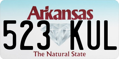 AR license plate 523KUL