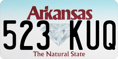 AR license plate 523KUQ
